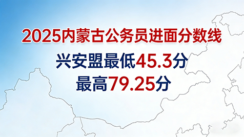 2025内蒙古公务员进面分数线|兴安盟最低45.3分 最高79.25分 2025内蒙古公务员进面分数线|兴安盟最低45.3分 最高79.25分