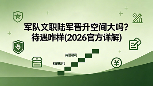 军队文职陆军晋升空间大吗?待遇咋样(2026官方详解)