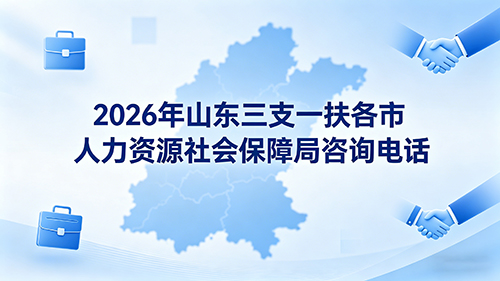 2026年山东三支一扶各市人力资源社会保障局咨询电话 2026年山东三支一扶各市人力资源社会保障局咨询电话